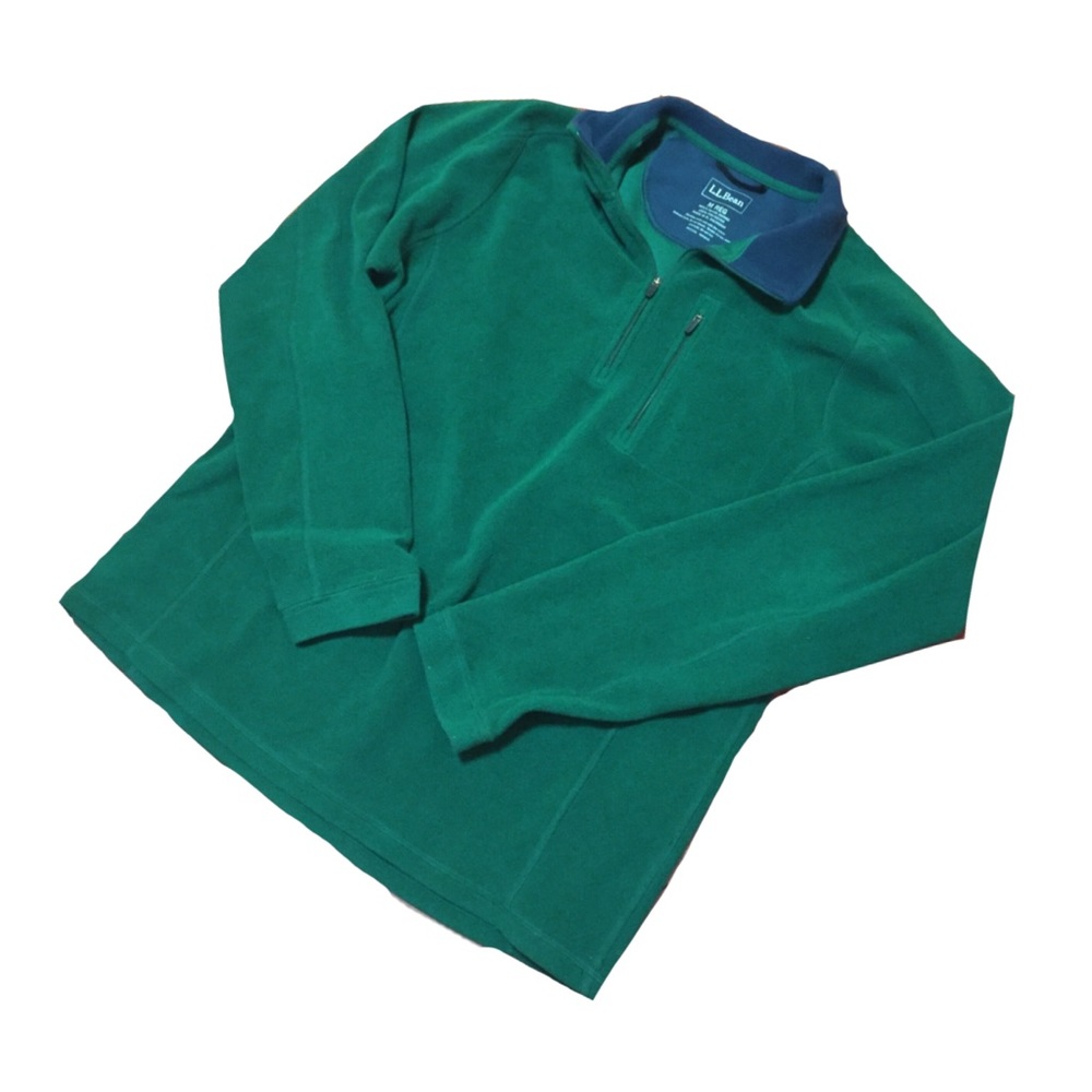LL BEAN VINTAGE CLASSIC DAD FLEECE HALF ZIP LIKE🆕